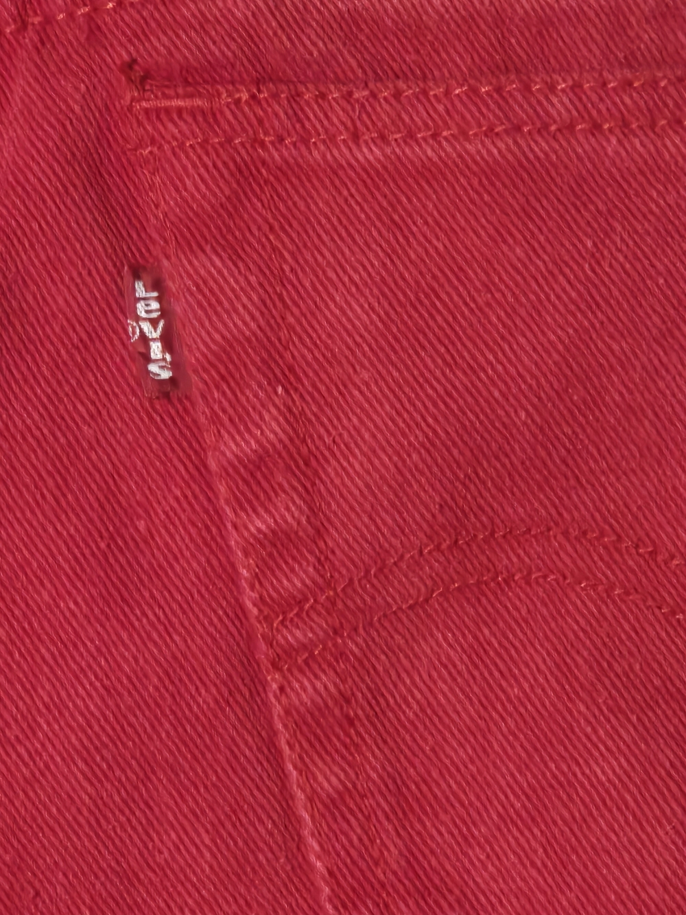 Levi's Men's Red Straight Jeans - Picture 9 of 13